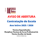 Aviso de Abertura de Concurso de Contratação de Escola
